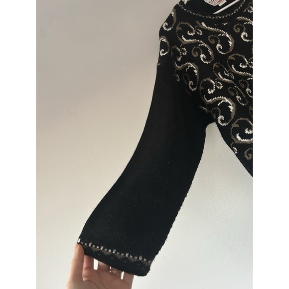 Vintage Carolina Colours Made In USA Abstract Tunic Sweater Size 1X Retro Unique - Picture 10 of 11